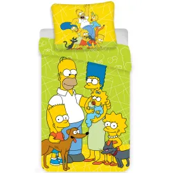 Set biancheria da letto I Simpson 140x200 cm, 70x90 cm