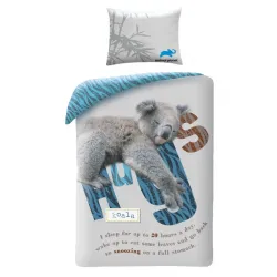 Set biancheria da letto Animal Planet Koala Hugs 140x200 cm, 70x90 cm