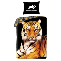 Set biancheria da letto Animal Planet Tigre 140x200 cm, 70x90 cm