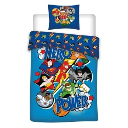 Copripiumino Jusice League Power 140x200 cm, 65x65 cm