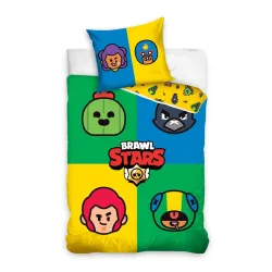 Set biancheria da letto Brawl Stars Brawlers 140x200 cm, 70x90 cm