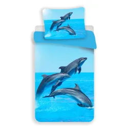 Set biancheria da letto Dolphin Trio 140x200 cm, microfibra 70x90 cm
