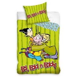 Copripiumino Ed, Edd n Eddy Triple Trouble 140x200 cm, 70x90 cm