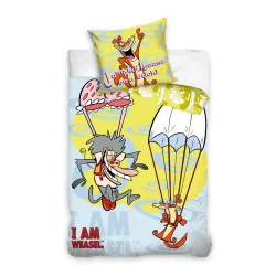 Copripiumino I Am Weasel Paracadute 140x200 cm, 70x90 cm