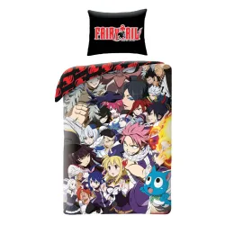 Copripiumino Fairy Tail Guild 140x200 cm, microfibra 70x90 cm