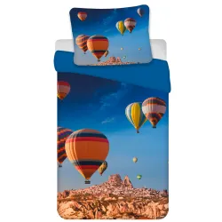 Set biancheria da letto per mongolfiera per veicolo 135x200 cm, 80x80 cm