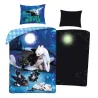 How To Train Your Dragon Together We Fly set biancheria da letto che si illumina al buio 140x200 cm, 70x90 cm