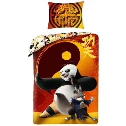 Set biancheria da letto Kung Fu Panda Warrior 140x200 cm, 70x90 cm
