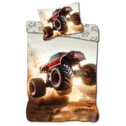 Biancheria da letto Monster Truck da rally per veicoli 140x200 cm, 70x90 cm