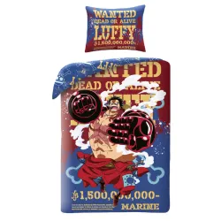 Set biancheria da letto One Piece Wanted 140×200 cm, microfibra 70×90 cm