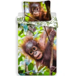 Copripiumino Orangutan 140x200 cm, 70x90 cm