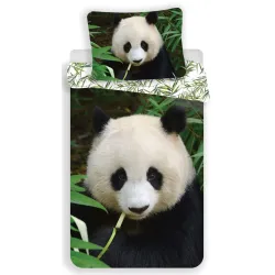 Set biancheria da letto Panda Forest 140x200 cm, 70x90 cm