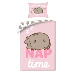 Set biancheria da letto Pusheen Nap Time 140×200 cm, 70×90 cm microfibra