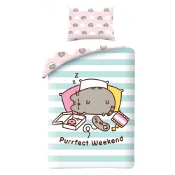 Set biancheria da letto Pusheen Weekend 140x200 cm, 70x90 cm