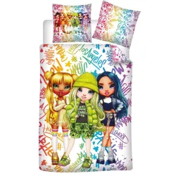 Set biancheria da letto Rainbow High 140x200 cm, microfibra 63x63 cm