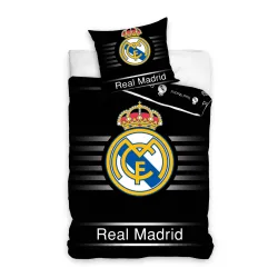 Set biancheria da letto Real Madrid Nero 140×200 cm, 70×90 cm