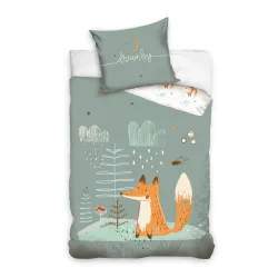Set biancheria da letto Fox Forest 140x200 cm, 70x90 cm