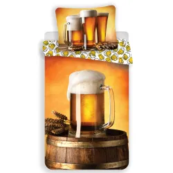 Set biancheria da letto Birra 140x200 cm, 70x90 cm