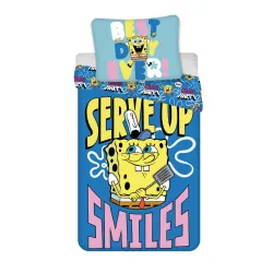 Set biancheria da letto SpongeBob Serve Up 140x200 cm, 70x90 cm
