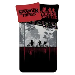 Set biancheria da letto Stranger Things Upside Down Dark 140x200 cm, 70x90 cm