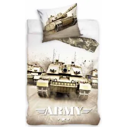 Copripiumino Tank Army 140x200 cm, 70x90 cm
