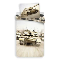 Set biancheria da letto Tank Attack 140x200 cm, 70x90 cm