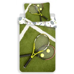 Set biancheria da letto sportiva da tennis 140x200 cm, 70x90 cm