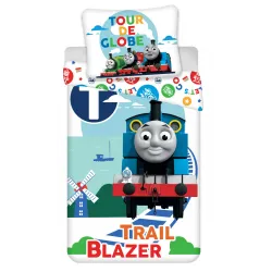 Set biancheria da letto Thomas and Friends Trail 140x200 cm, 70x90 cm