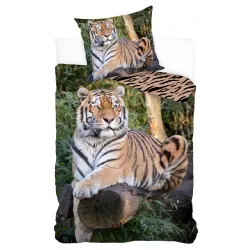Set biancheria da letto tigre 140x200 cm, 70x90 cm