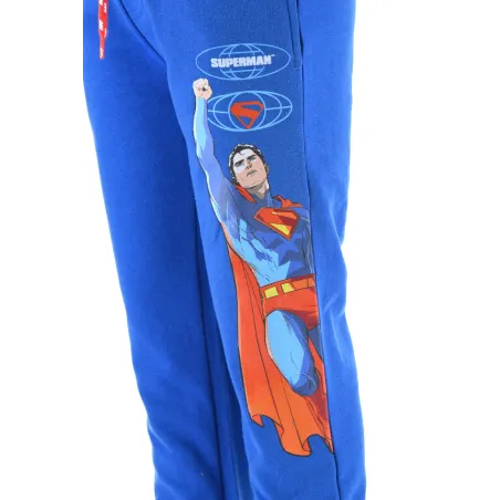 Pantaloni lunghi per bambini Superman Blue Hero, pantaloni da jogging 4 - 10 anni / 104 - 140 cm