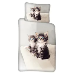Set biancheria da letto per bambini Gatto 100x140 cm, 40x45 cm