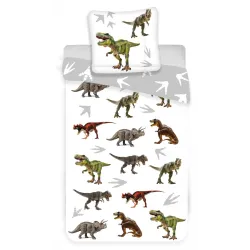 Copripiumino per bambini Dinosauro 100x135 cm, 40x60 cm