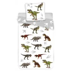 Set biancheria da letto per bambini Dinosauro 100x140 cm, 40x45 cm