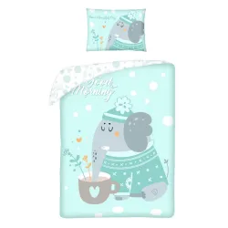 Set biancheria da letto per bambini Elefante 100x135 cm, 40x60 cm