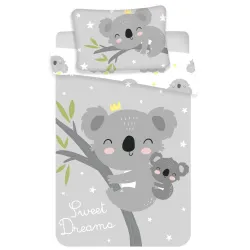 Set biancheria da letto per bambini Koala 100x135 cm, 40x60 cm