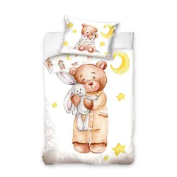 Biancheria da letto per bambini Teddy Bear Sleep 100x135 cm, 40x60 cm
