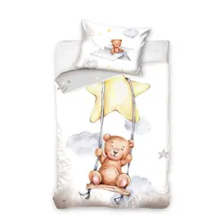Set biancheria da letto per bambini Teddy Bear 90x120 cm, 40x60 cm
