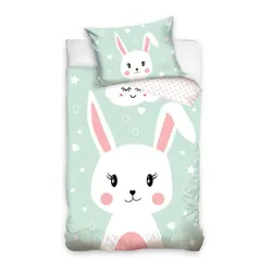 Set biancheria da letto per bambini Coniglio 90x120 cm, 40x60 cm