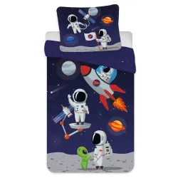 Copripiumino per bambini Astronauta 100x135 cm, 40x60 cm