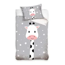 Set biancheria da letto per bambini Giraffa 90x120 cm, 40x60 cm
