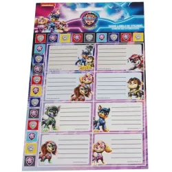 Etichetta per notebook Paw Patrol Power Up con adesivo 16 pz