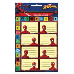 Etichetta per notebook Spiderman Dark con adesivo, 16 pz