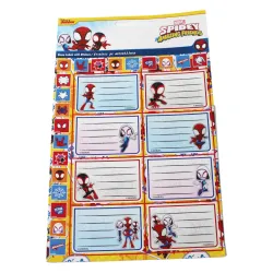 Etichetta per notebook Spiderman Spidey con adesivi, 16 pz