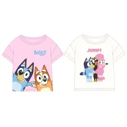 T-shirt corta per bambini Bluey Jump, altezza 92-116 cm