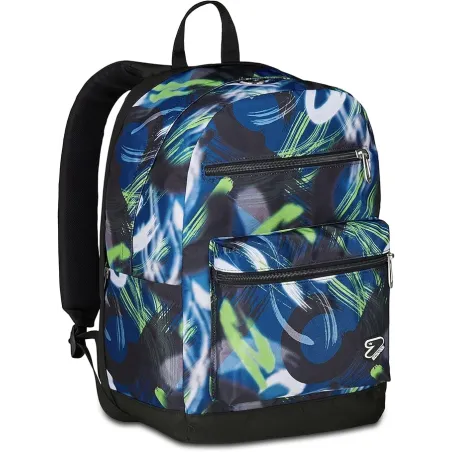 Seven Zaino Scuola Reversible con Cuffie Wireless, Blu, Reversibile, 29 L, Scuola Media e Superiore, Zaino Ragazzo