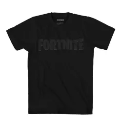 Maglietta corta per bambini Fortnite nera, top 10 anni / 140 cm