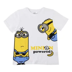 Maglietta corta per bambini Minions Powered, parte superiore 6 - 12 anni / 116 - 152 cm