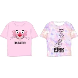 T-shirt corta per bambini Pantera Rosa, altezza 134-164 cm