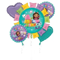 Set di 5 palloncini foil A-meo-zing della casa delle bambole di Gabby