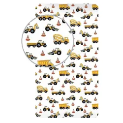 Costruzione Costruzione, lenzuolo con angoli 90x200 cm